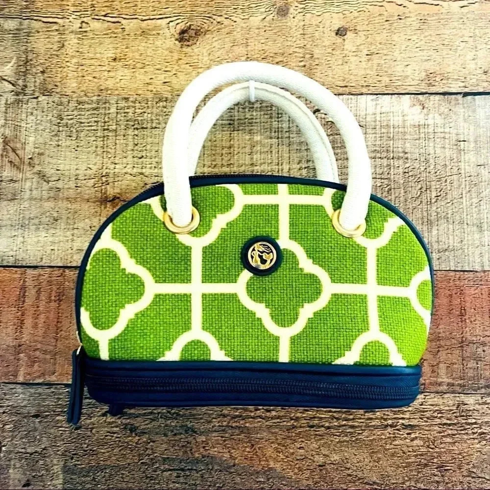NWOT Spartina Mini Satchel Cosmetic Bag